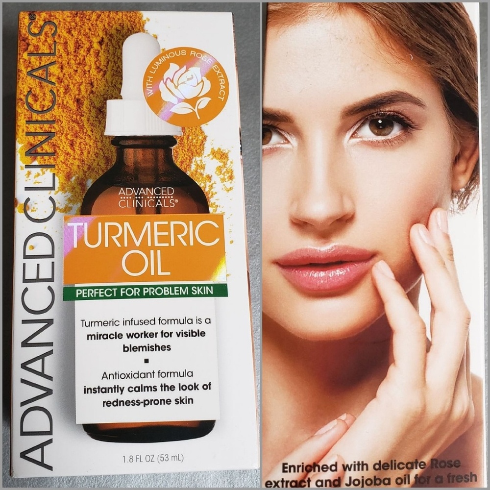 Advanced Clinicals Turmeric Oil for Problem Skin R